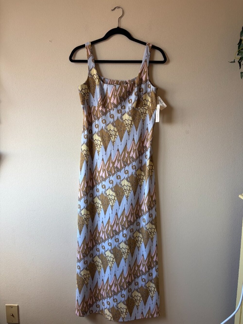 Vintage BCBG Max Azria Abstract Print Maxi Dress